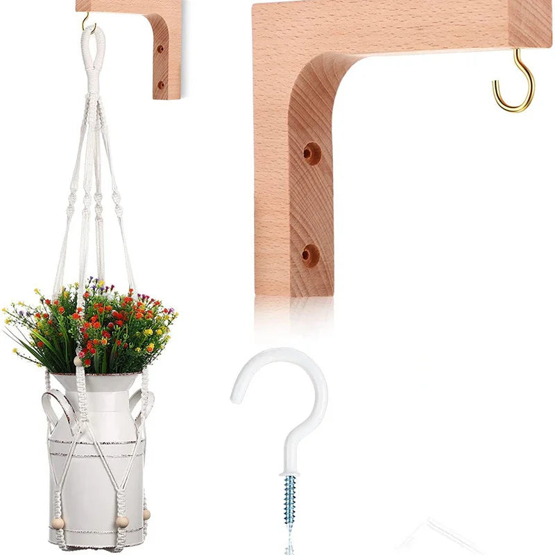 Natural Wood Hanging Bracket