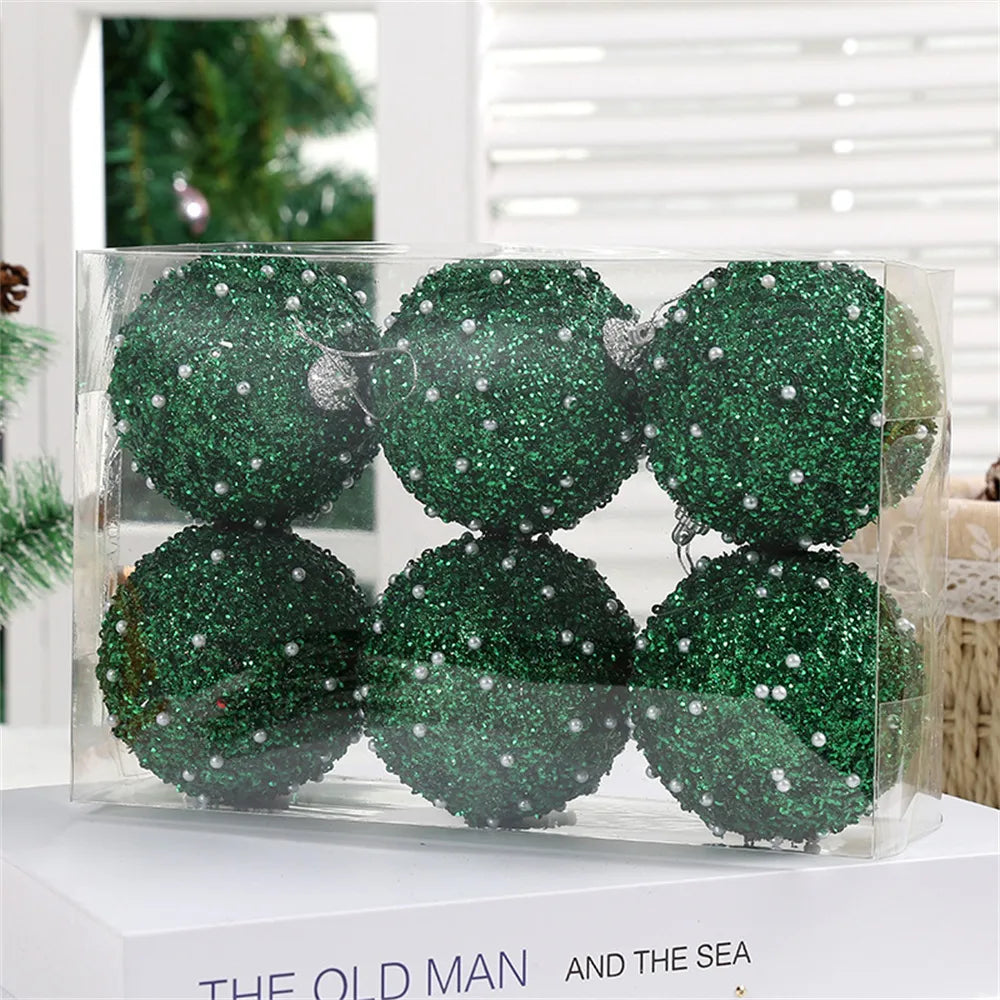 6pcs Shatterproof Christmas Baubles Tree Decor