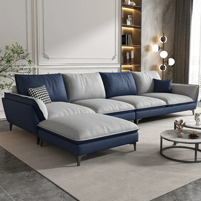 Large Sectional Sofa with Wide Chaise