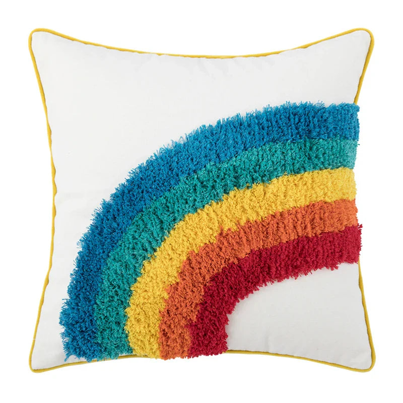 Rainbow Tufted Cushion Covers