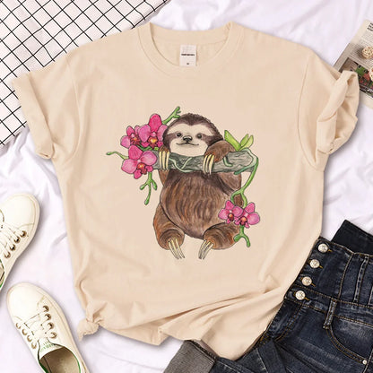 Mignon petit tee-shirt paresseux