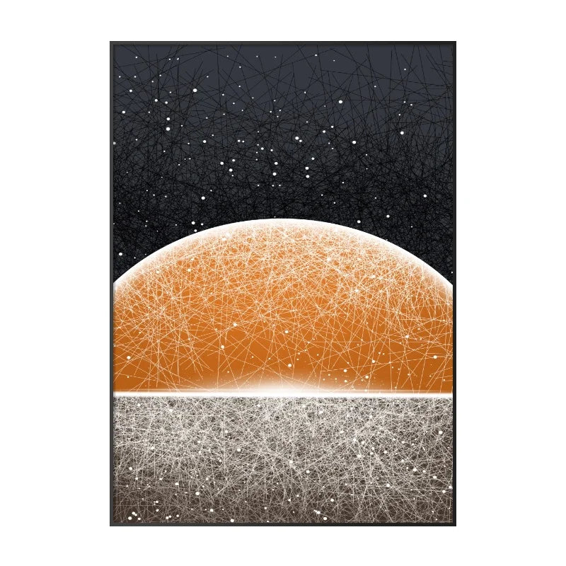 Luminus Abstract Sun Wall Art