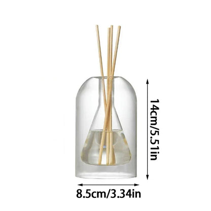 Transparent Glass Aromatherapy Diffuser Bottle