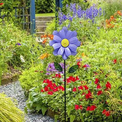 Florale Windmühlen aus Metall