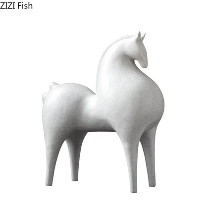 Modern Minimalist Horse Sculpture