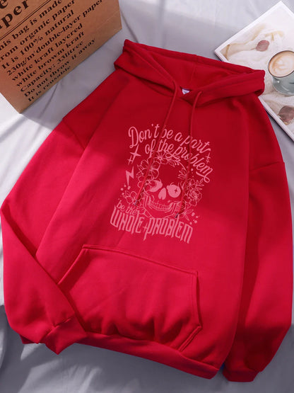 Sei nicht Teil des Problems Hoodie