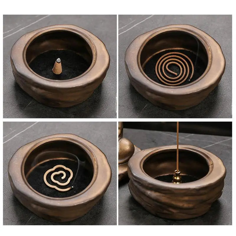 Meditative Monk Incense Burner