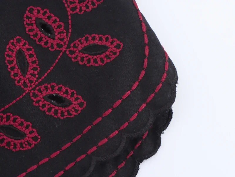 Auralisse Boho Embroidered Shorts