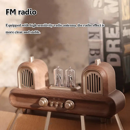 Enceinte Bluetooth rétro avec lampe d'ambiance