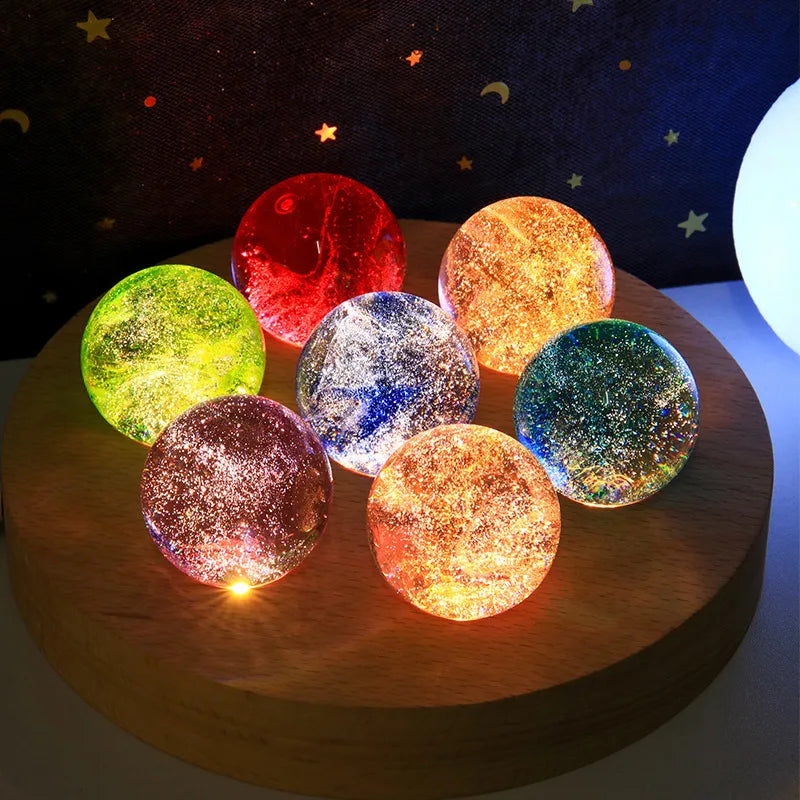 LED Crystal Ball Decor