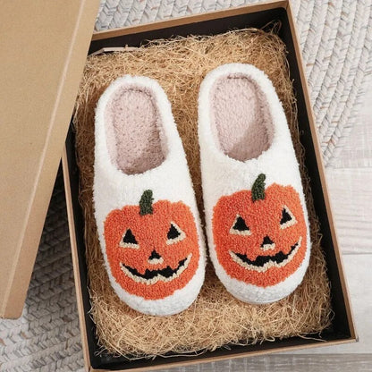 Pumpkin Halloween Slippers