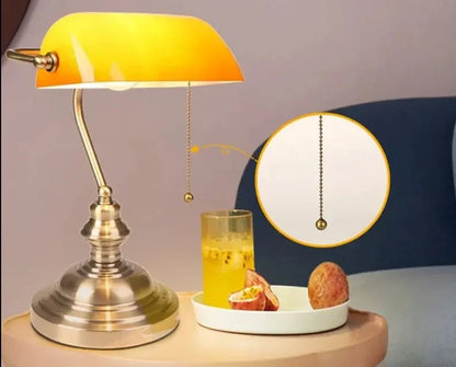 Retro Banker's Table Lamp