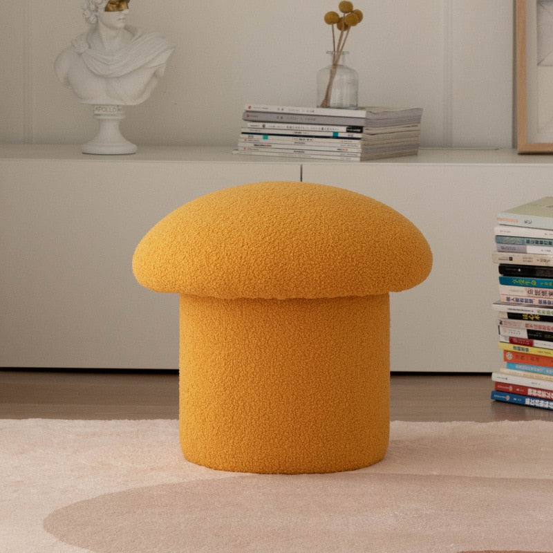 Mushroom Velvet Stool