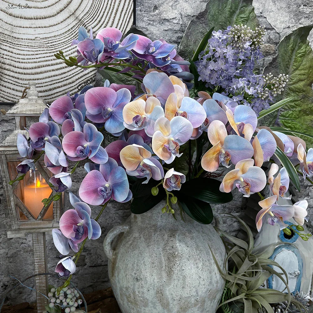 Fiori di orchidea colorati artificiali