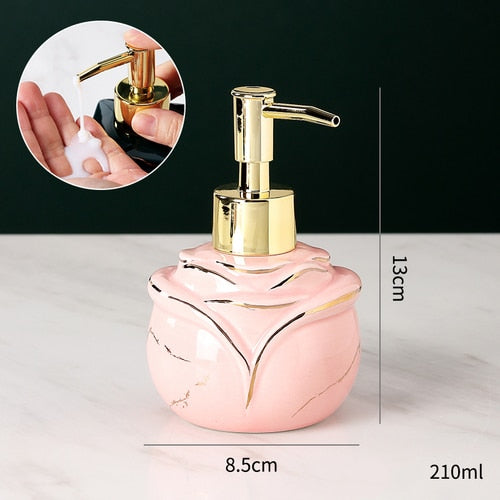 Elegant Solid Marble Soap Dispenser