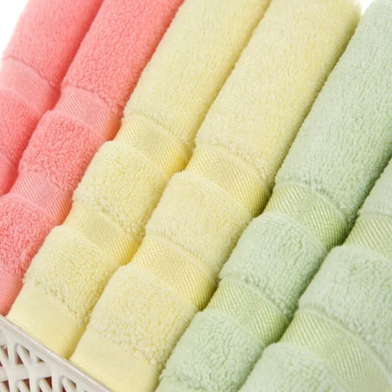 2 Pcs Bamboo Face Towels