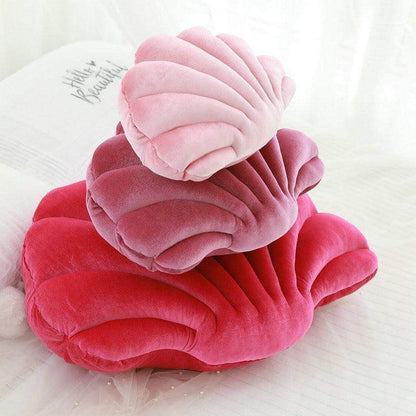 Sea Shell Stuffed Velvet Pillows