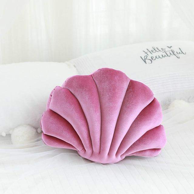 Sea Shell Stuffed Velvet Pillows