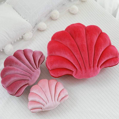 Sea Shell Stuffed Velvet Pillows