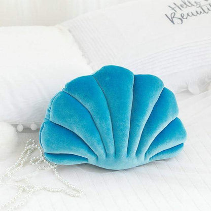 Sea Shell Stuffed Velvet Pillows