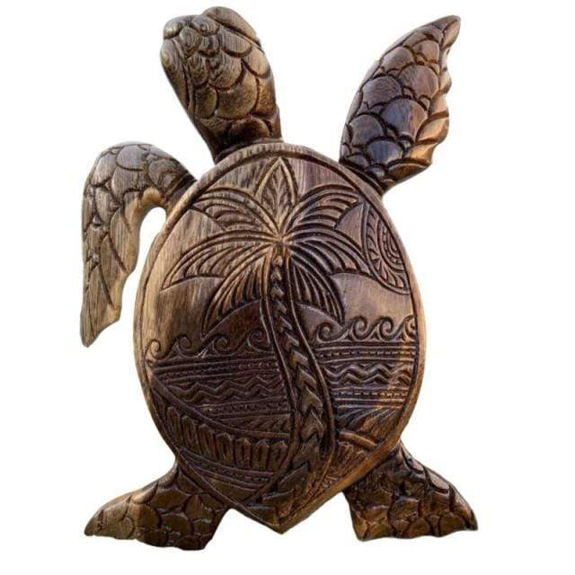 Sea Turtle Wood Figuirine