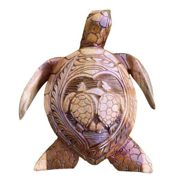 Sea Turtle Wood Figuirine