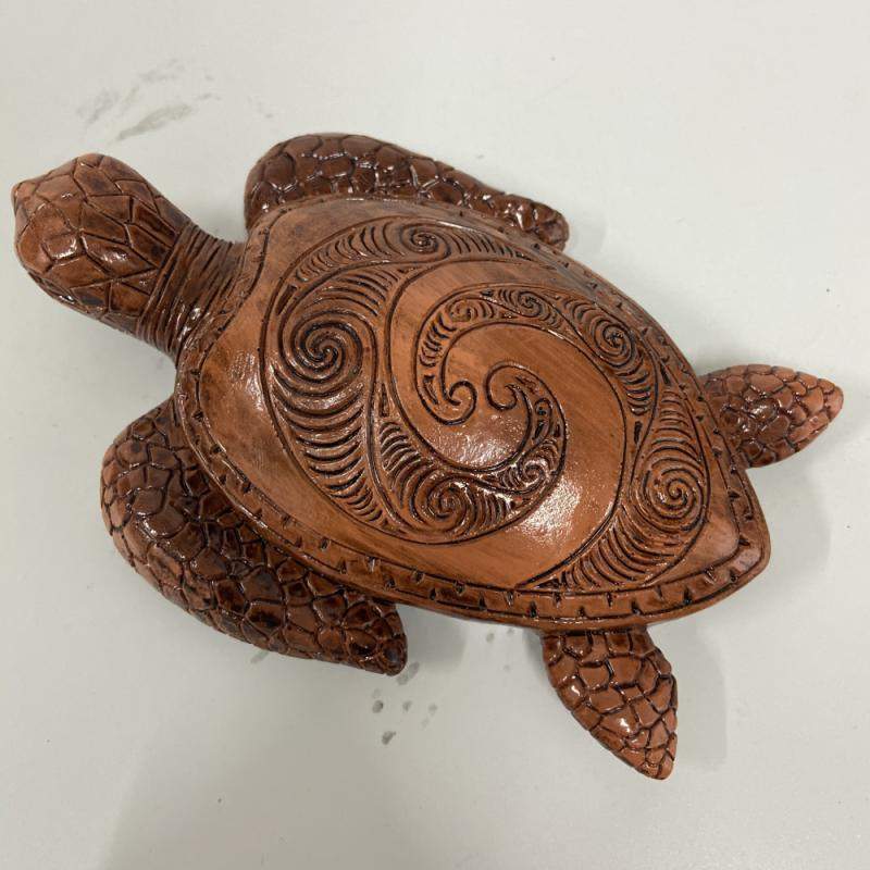 Sea Turtle Wood Figuirine