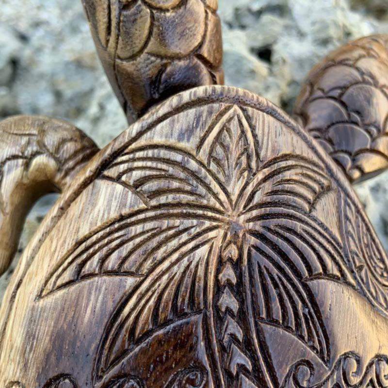 Sea Turtle Wood Figuirine