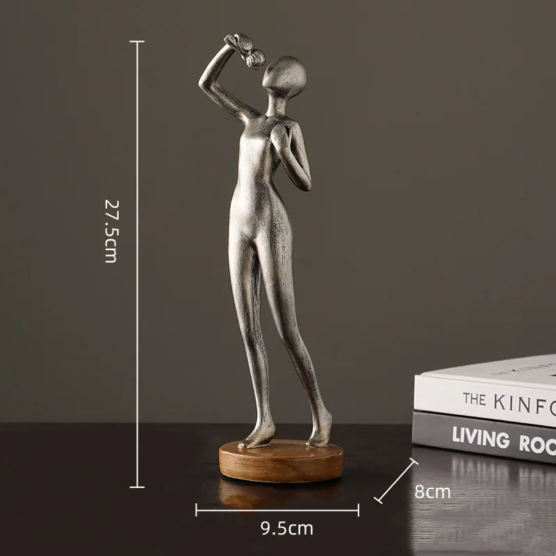 Abstract Musician Figurines - Resin Cello & Guitar Sculptures abstract musician figurine artistic home accessories cellist sculpture ornament Figurine guitarist figurine Lamp music lover gift resin sculpture home decor Sculpture