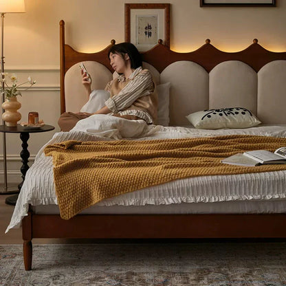 CrownRest™ Solid Wood Bed