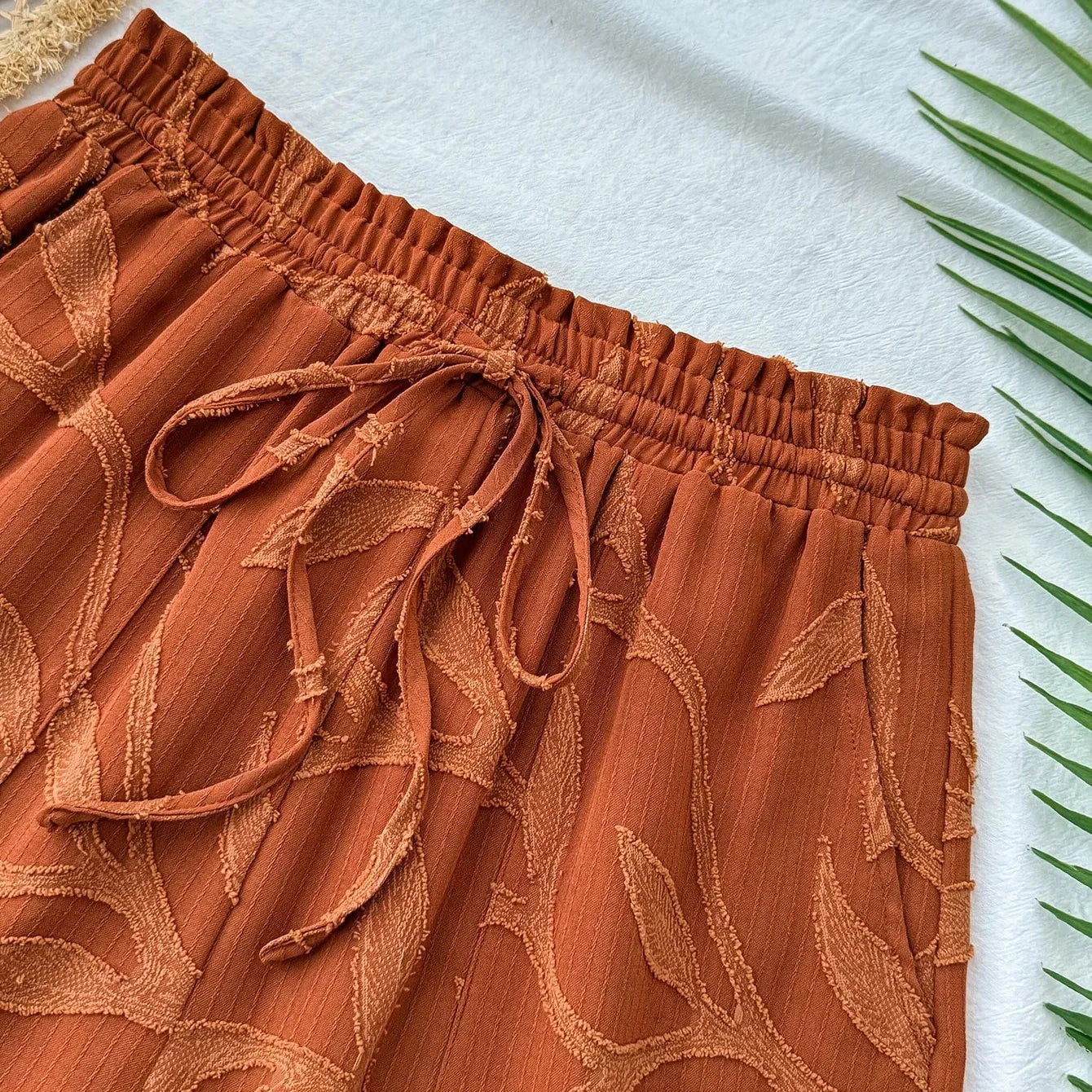 Sunset Aura Lace-Up Shorts