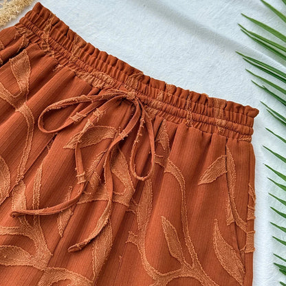 Sunset Aura Lace-Up Shorts