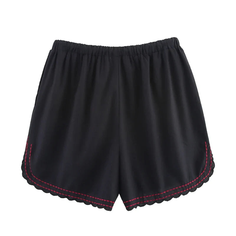 Auralisse Boho Embroidered Shorts