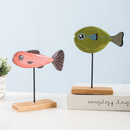 Wooden Fish Desktop Decoration