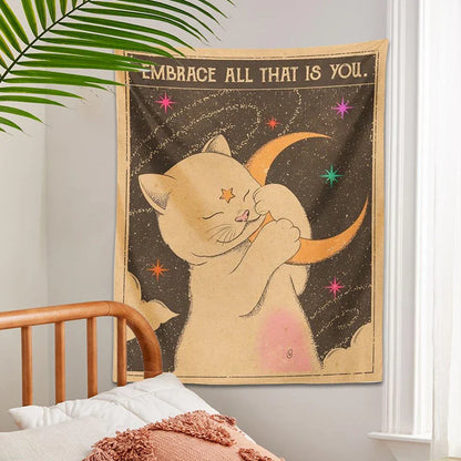 Cat Tapestry Wall Hanging