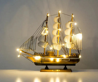Creative & Luxury Metal Sailing Ship Model Figurines