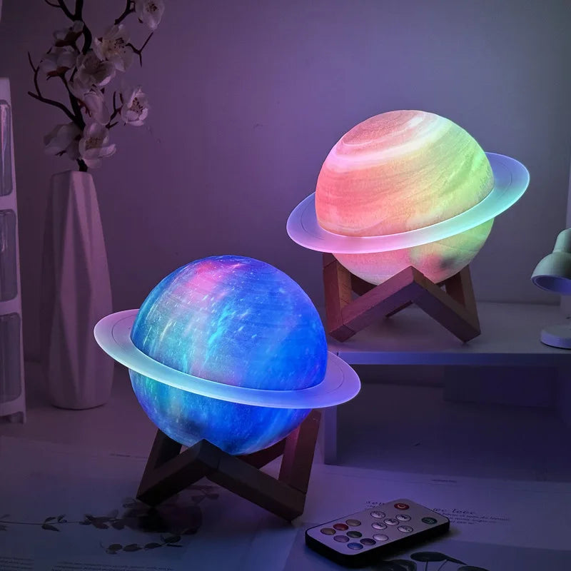 Saturn Planet Bluetooth Speaker and Night Light
