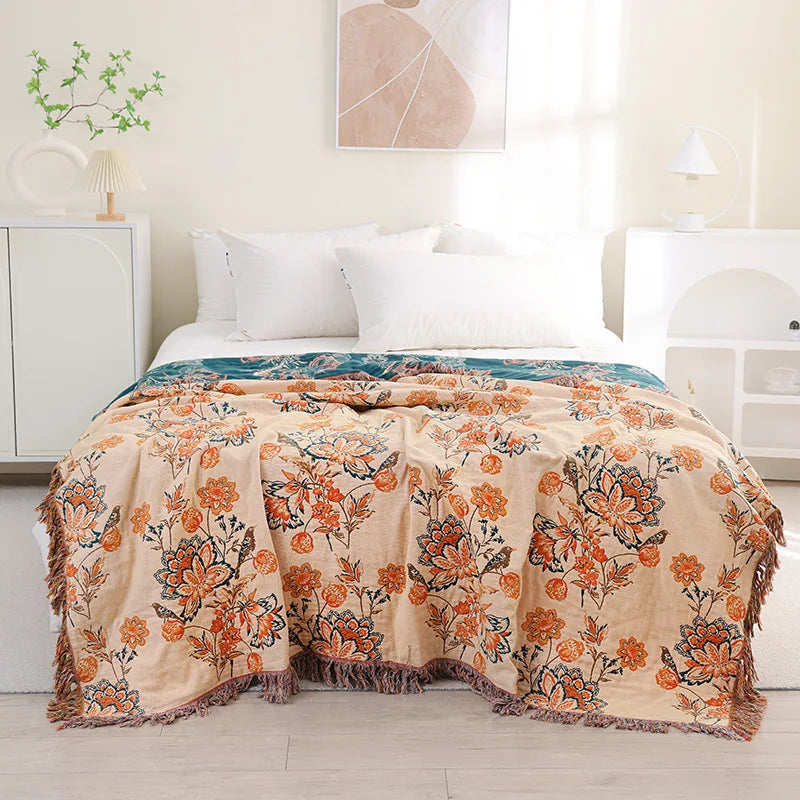 Sunset Blossom Throw Blanket