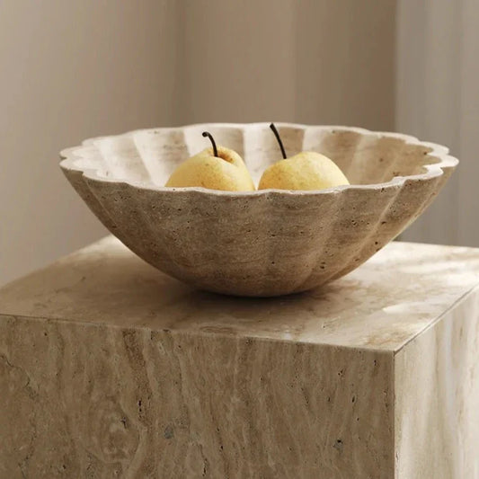 Natural Stone Fruit Bowl