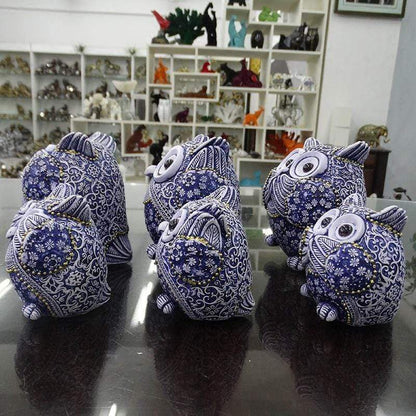 See, Hear Speak No Evil Owl Figurines