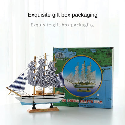 Wooden Sailing Boat Model