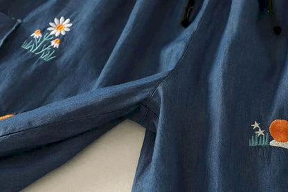 Denimelle Ruffle Waist Shorts