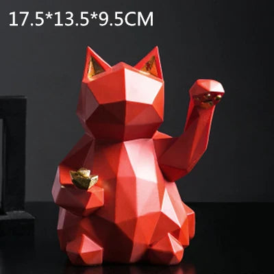 Nordic Style Geometric Lucky Cat