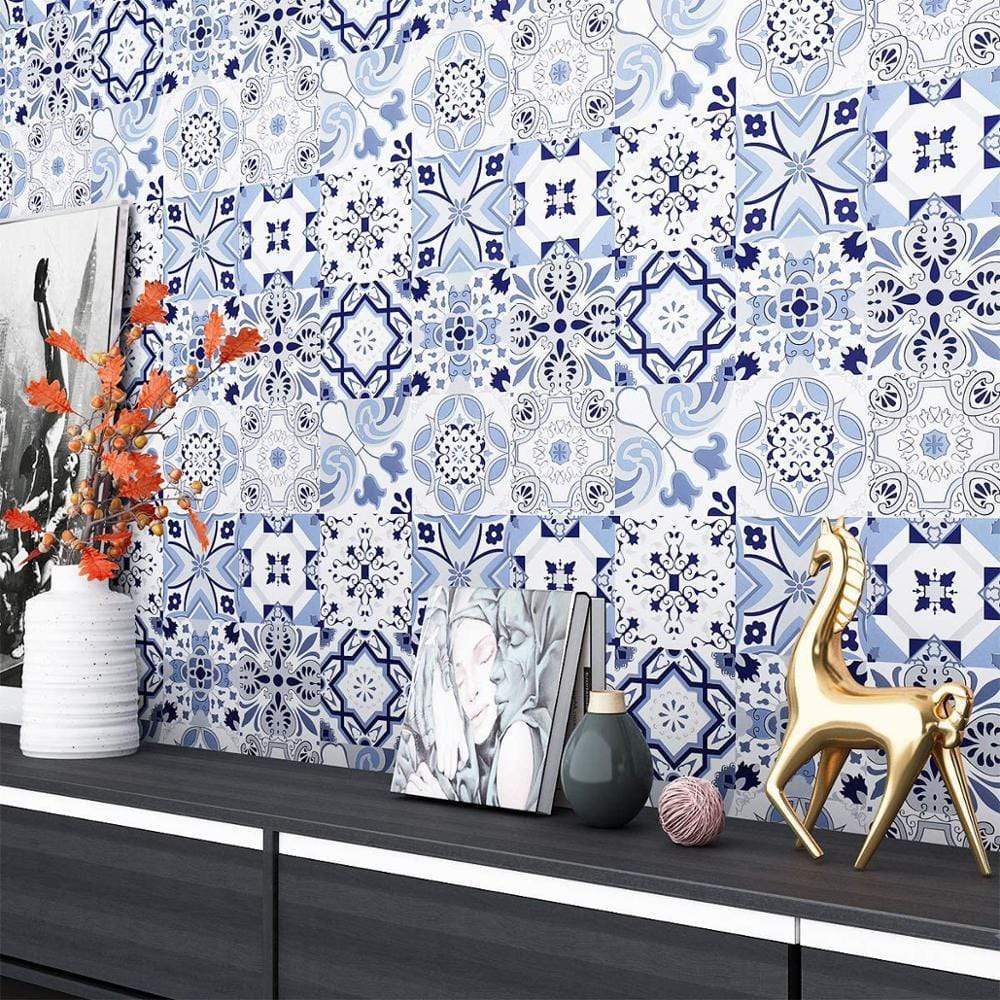 Self Adhesive Moroccan Tile Wallpaper Tiles