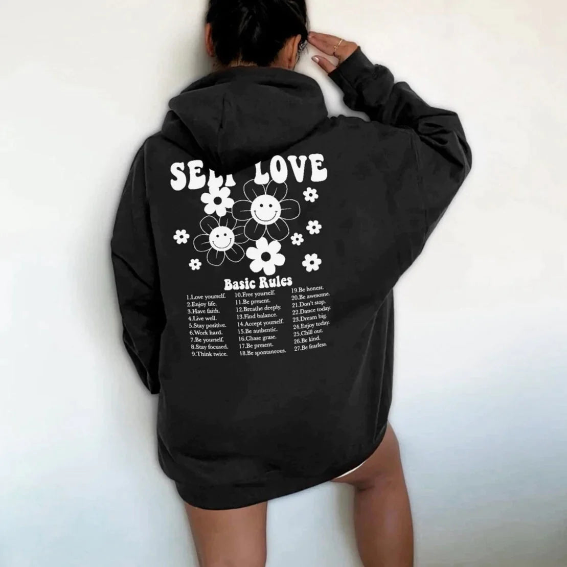 Self Love Basic Rules Hoodie