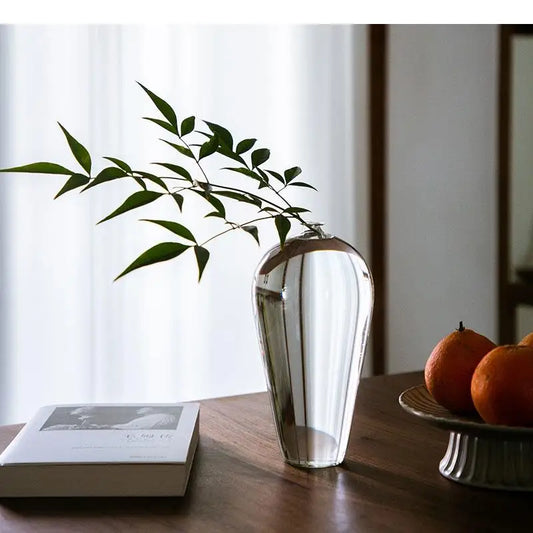 Serene Transparent Glass Vase