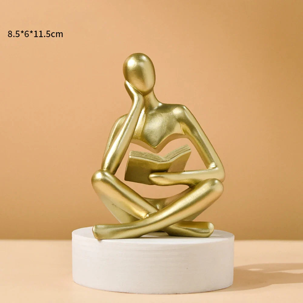 Abstract Thinker & Reader Sculpture Collection