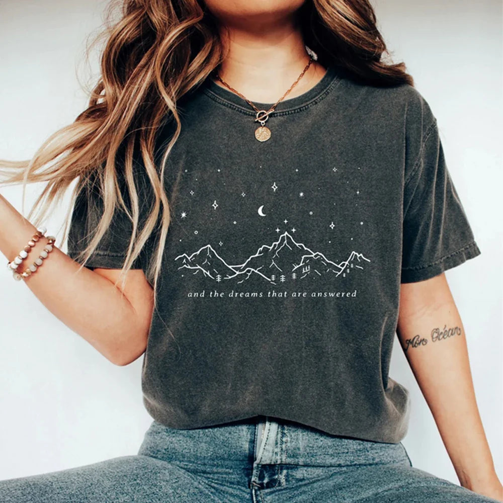 Dreams That Are Answered Mountain Sky T-Shirt