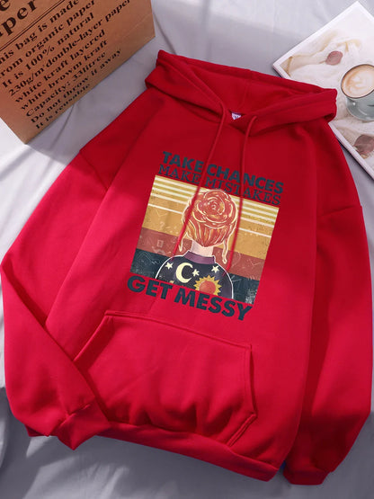 Gehen Sie Risiken ein, machen Sie Fehler, werden Sie chaotisch Hoodie