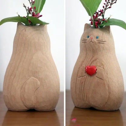 Cute Cat Flower Vase